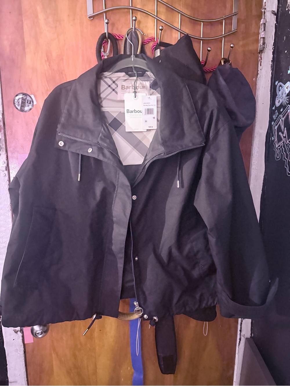 Barbour Navy Hooded Zip Jacket